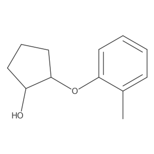 trans-2-(2-Methylphenoxy)cyclopentan-1-ol结构式