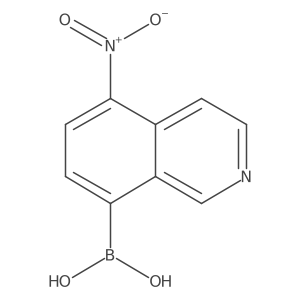 (5-Nitroisoquinolin-8-yl)boronic acid结构式