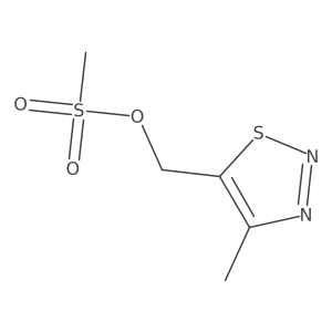 5-Methanesulfonyloxymethyl-4-methyl-1,2,3-thiadiazole结构式