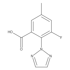 3-Fluoro-5-methyl-2-(2H-1,2,3-triazol-2-yl)benzoic acid Structure