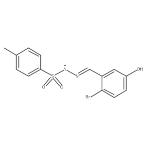 N-[(Z)-(2-bromo-5-hydroxyphenyl)methylideneamino]-4-methylbenzenesulfonamide结构式