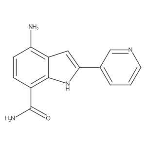 4-Amino-2-(3-pyridinyl)-1H-indole-7-carboxamide Structure