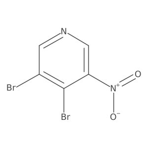 3,4-Dibromo-5-nitropyridine结构式