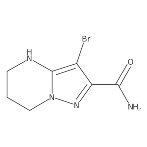 3-Bromo-4H,5H,6H,7H-pyrazolo[1,5-a]pyrimidine-2-carboxamide Structure