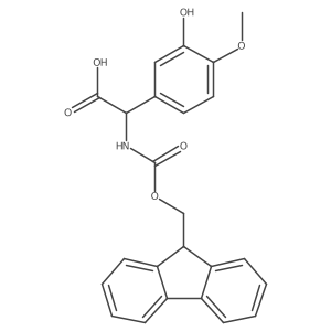 2-({[(9H-fluoren-9-yl)methoxy]carbonyl}amino)-2-(3-hydroxy-4-methoxyphenyl)acetic acid Structure