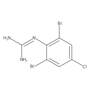 1-(2,6-Dibromo-4-chlorophenyl)guanidine Structure