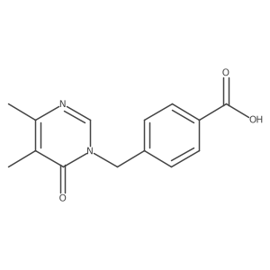 4-((4,5-Dimethyl-6-oxopyrimidin-1(6H)-yl)methyl)benzoic acid Structure