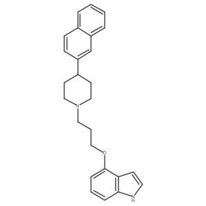 4-[3-[4-(2-Naphthalenyl)-1-piperidinyl]propoxy]-1H-indole Structure