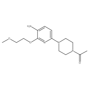 1-(4-(5-Amino-6-(2-methoxyethoxyl)pyridin-2-yl)piperazin-1-yl)ethanone Structure