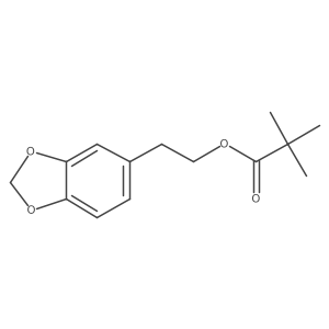 2-(Benzo[d][1,3]dioxol-5-yl)ethyl pivalate结构式