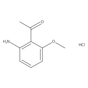 1-(2-Amino-6-methoxyphenyl)ethan-1-one hydrochloride结构式
