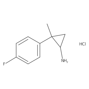 2-(4-Fluorophenyl)-2-methylcyclopropan-1-amine hydrochloride Structure