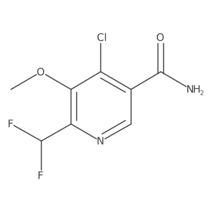 4-Chloro-6-(difluoromethyl)-5-methoxynicotinamide结构式