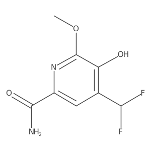 4-(Difluoromethyl)-5-hydroxy-6-methoxypicolinamide结构式