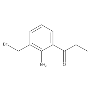 1-(2-Amino-3-(bromomethyl)phenyl)propan-1-one Structure