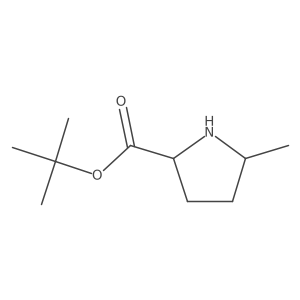 rac-tert-butyl (2R,5R)-5-methylpyrrolidine-2-carboxylate, cis结构式