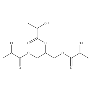 Propanoic acid, 2-hydroxy-, 1,2,3-propanetriyl ester, (2S-(2R*(2(R*),3(R*))))- Structure