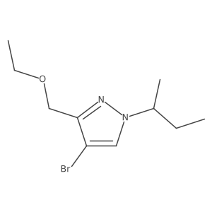 4-bromo-1-sec-butyl-3-(ethoxymethyl)-1H-pyrazole Structure