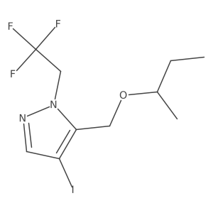 5-(sec-butoxymethyl)-4-iodo-1-(2,2,2-trifluoroethyl)-1H-pyrazole结构式