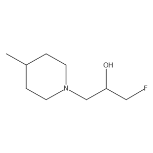 1-Fluoro-3-(4-methylpiperidin-1-yl)propan-2-ol Structure