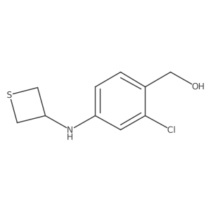 (2-Chloro-4-(thietan-3-ylamino)phenyl)methanol结构式
