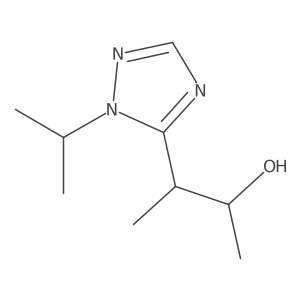 3-[1-(Propan-2-yl)-1H-1,2,4-triazol-5-yl]butan-2-ol结构式
