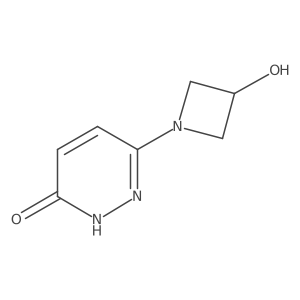 6-(3-Hydroxyazetidin-1-yl)pyridazin-3-ol结构式