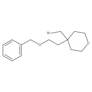 4-[2-(Benzyloxy)ethyl]-4-(bromomethyl)oxane Structure