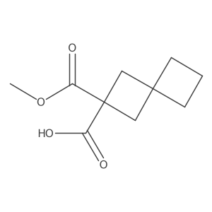 2-(Methoxycarbonyl)spiro[3.3]heptane-2-carboxylic acid Structure