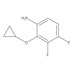 2-Cyclopropoxy-3,4-difluoroaniline结构式