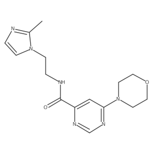 N-(2-(2-methyl-1H-imidazol-1-yl)ethyl)-6-morpholinopyrimidine-4-carboxamide Structure