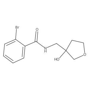 2-bromo-N-((3-hydroxytetrahydrofuran-3-yl)methyl)benzamide Structure