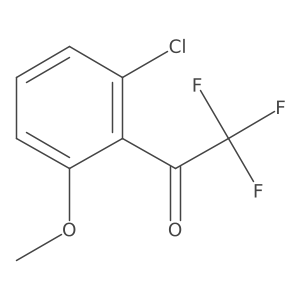 1-(2-Chloro-6-methoxyphenyl)-2,2,2-trifluoroethan-1-one结构式