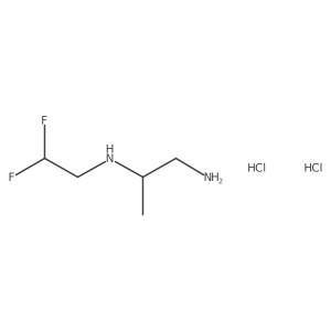 (1-Aminopropan-2-yl)(2,2-difluoroethyl)amine dihydrochloride结构式