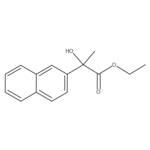 Ethyl I+/--hydroxy-I+/--methyl-2-naphthaleneacetate Structure