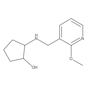 (1R,2R)-2-(((2-Methoxypyridin-3-yl)methyl)amino)cyclopentan-1-ol结构式