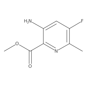 Methyl 3-amino-5-fluoro-6-methylpicolinate结构式