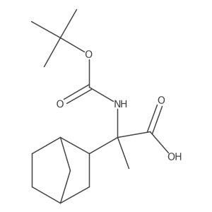 2-{Bicyclo[2.2.1]heptan-2-yl}-2-{[(tert-butoxy)carbonyl]amino}propanoic acid结构式