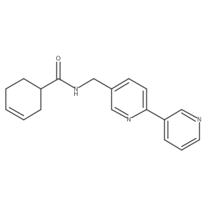 N-([2,3'-bipyridin]-5-ylmethyl)cyclohex-3-enecarboxamide结构式