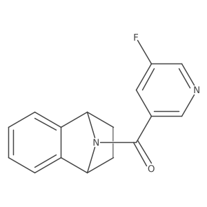 (5-Fluoropyridin-3-yl)(1,2,3,4-tetrahydro-1,4-epiminonaphthalen-9-yl)methanone结构式