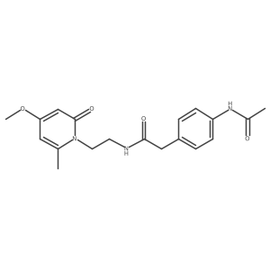 2-(4-acetamidophenyl)-N-(2-(4-methoxy-6-methyl-2-oxopyridin-1(2H)-yl)ethyl)acetamide结构式