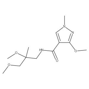 N-(2,3-dimethoxy-2-methylpropyl)-3-methoxy-1-methyl-1H-pyrazole-4-carboxamide Structure