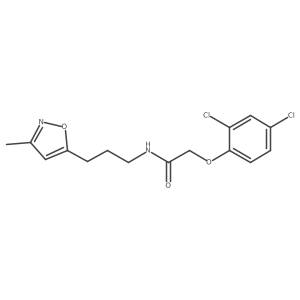 2-(2,4-dichlorophenoxy)-N-(3-(3-methylisoxazol-5-yl)propyl)acetamide Structure