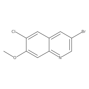 3-Bromo-6-chloro-7-methoxyquinoline Structure