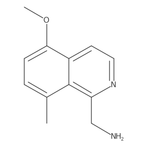 (5-Methoxy-8-methylisoquinolin-1-yl)methanamine结构式