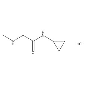 N-Cyclopropyl-2-(methylamino)acetamide hydrochloride Structure