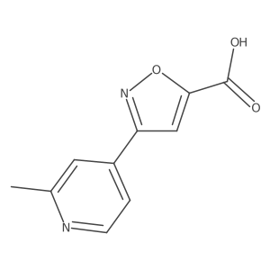 3-(2-Methylpyridin-4-yl)-1,2-oxazole-5-carboxylic acid结构式