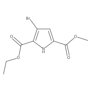 2-Ethyl 5-methyl 3-bromo-1H-pyrrole-2,5-dicarboxylate Structure