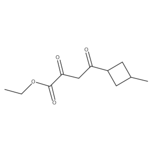 Ethyl 4-(3-methylcyclobutyl)-2,4-dioxobutanoate结构式