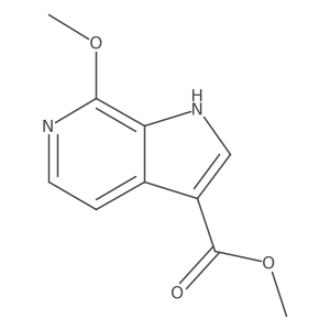 Methyl 7-methoxy-1H-pyrrolo[2,3-c]pyridine-3-carboxylate结构式